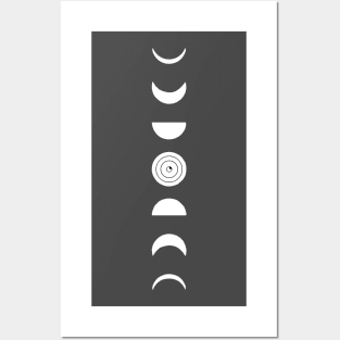 moon phases Posters and Art